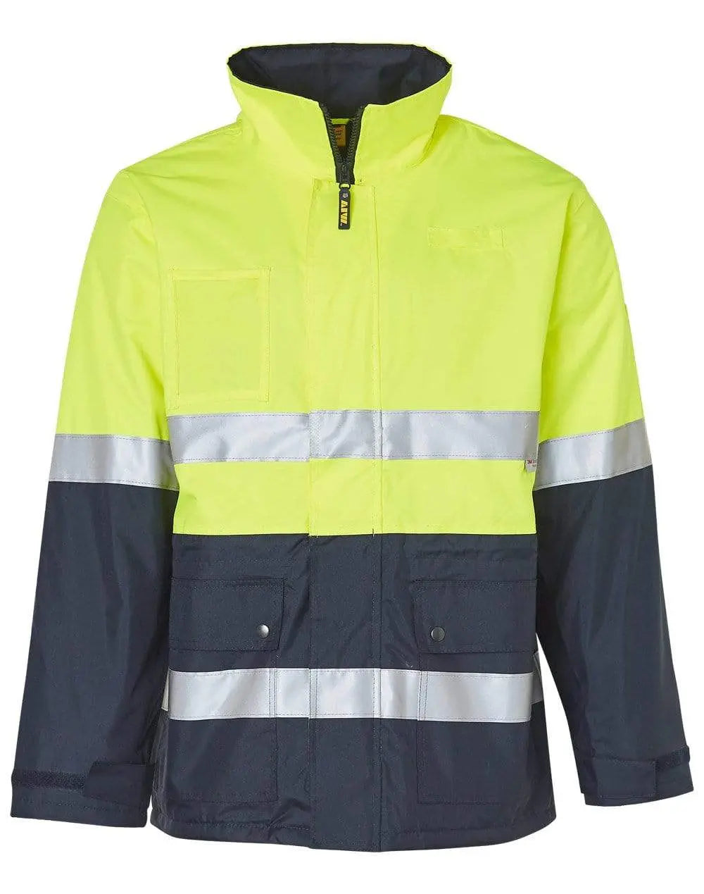 Hi-vis Long Line Jacket Polar With Fleece Lining SW50 Metro Workwear.